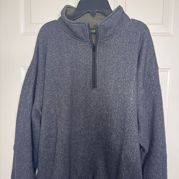 Orvis Pullover Mens XL Gray Quarter Zip Sweater Sweatshirt Hiking Outdoors - Picture 2 of 7